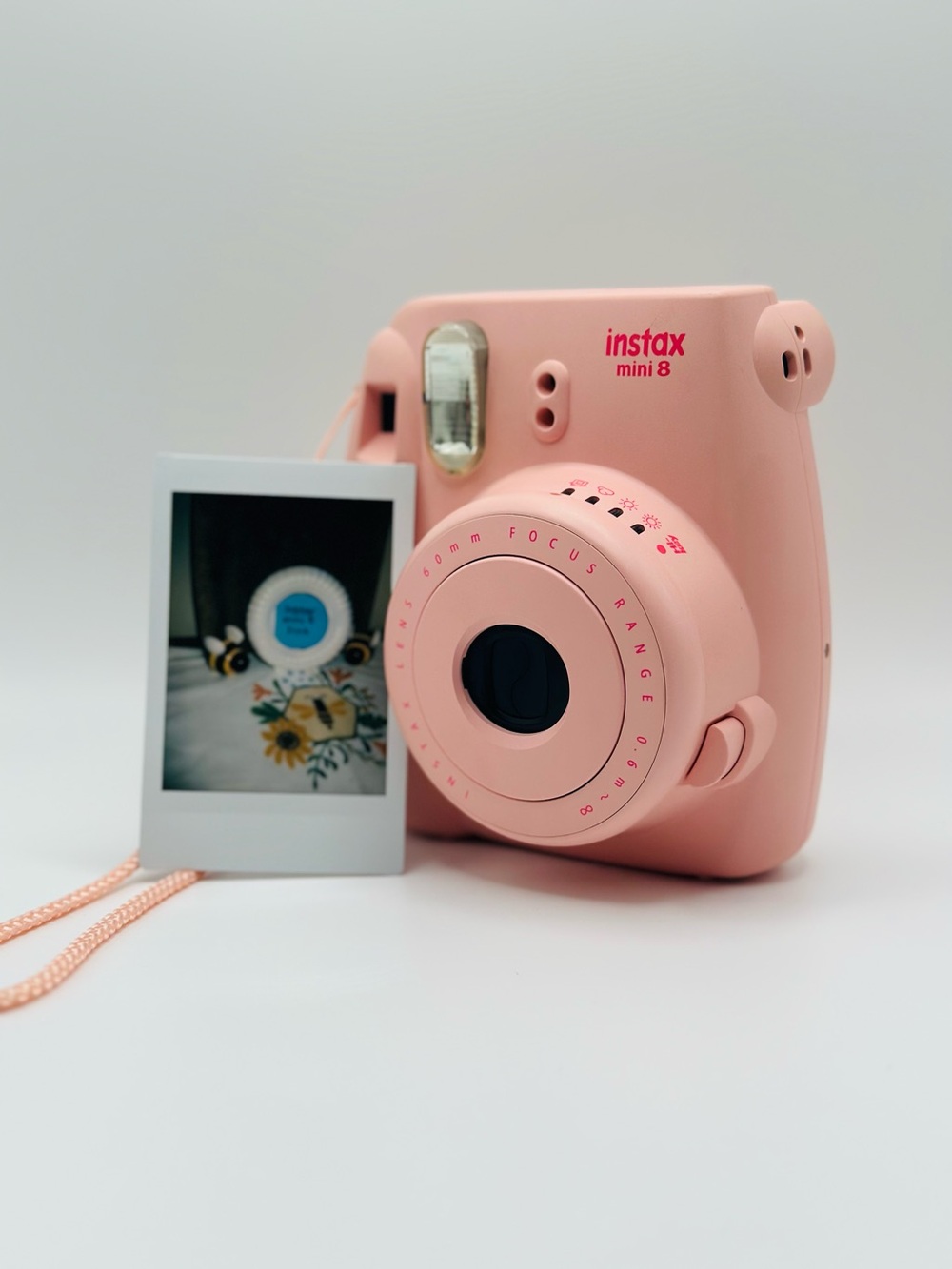 Fujifilm Instax Mini 8 Instant Film Camera - Pink, Film Tested and Working